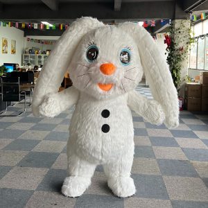 White Bunny Mascot